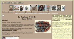 Desktop Screenshot of ceramicbeadartists.com